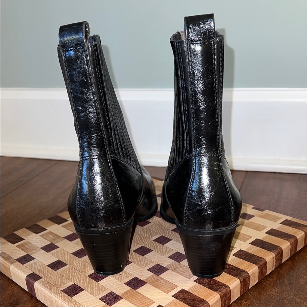 Seven Dials Black Ankle Booties Sz 8 1/2 - Picture 4 of 7